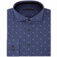 Sean John Men's Classic Regular Fit Print Dress Shirt Blue Size L