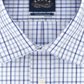 Eagle Men's Regular-Fit Check Dress Shirt Blue Size 15X32-33