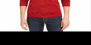 Lacoste Men's V-Neck Sweater Red Size 6