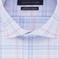 Tommy Hilfiger Men's Flex Stretch Moisture-Wicking Non-Iron Check Dress Shirt Blue Size 17.5X32-33