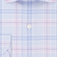 Tommy Hilfiger Men's Flex Stretch Moisture-Wicking Non-Iron Check Dress Shirt Blue Size 17.5X32-33