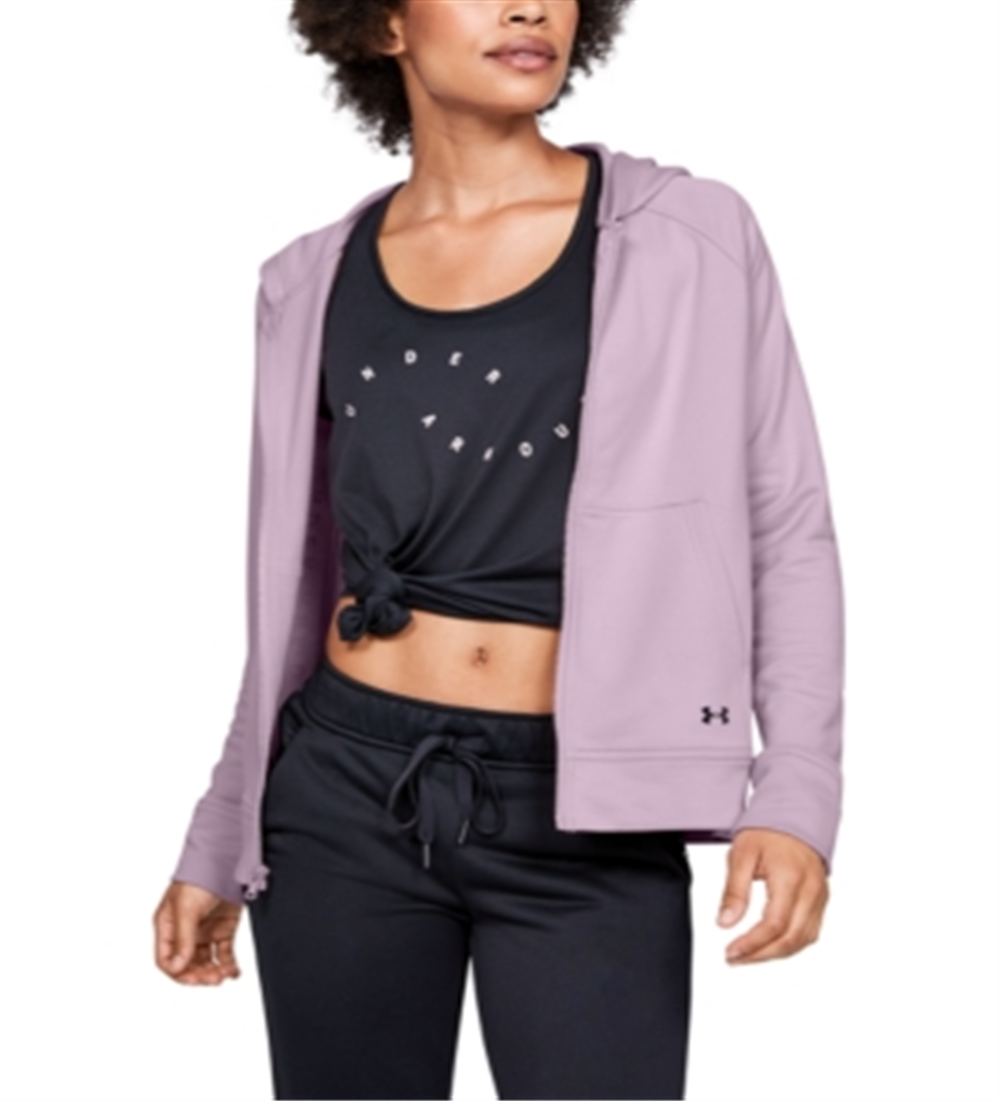 Under Armour Women's Tech Terry Zip Hoodie Pink Size Medium