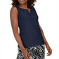 Karen Scott Women's Embellished Keyhole Tank Blue Size X-Large