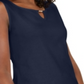 Karen Scott Women's Embellished Keyhole Tank Blue Size X-Large