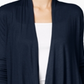 Inc International Concepts Women's Petite Open-Front Cardigan - Deep Twilight Blue Size Petite S