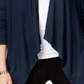Inc International Concepts Women's Petite Open-Front Cardigan - Deep Twilight Blue Size Petite S