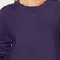 Karen Scott Women's Crew Neck Fleece Sweatshirt Purple Size Medium