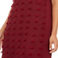 Alfani Women's Textured Dot a Line Dress Wine Size 4