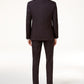 Kenneth Cole Reaction Men's Slim Fit Plaid Sheen Ready Flex Suit Black Size 38