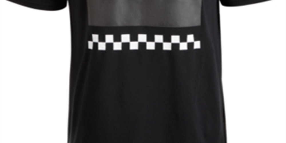 Ideology Men's T-Shirt Black Size XL Graphic Tee Exit Printed Checkered Black Size XL