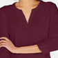 Charter Club Women's Supima Cotton Split-Neck Top Red Size X-Small