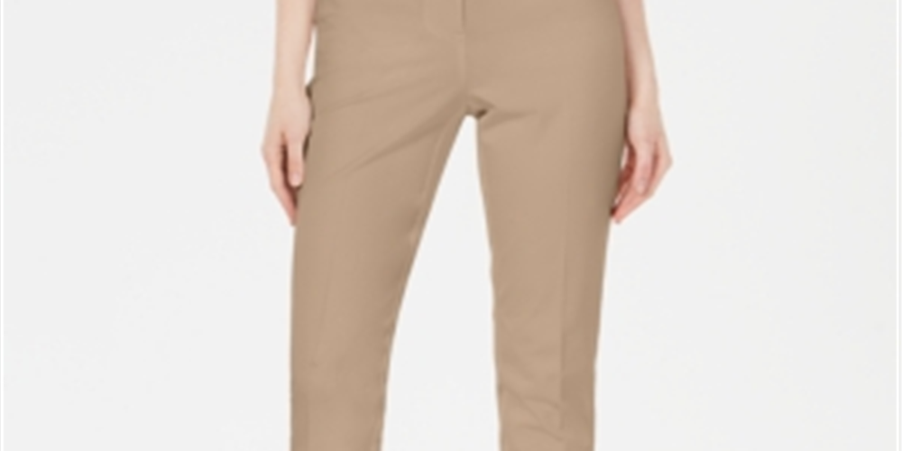 Alfani Women's Petite Bi-Stretch Hollywood Skinny Pants Brown Size 10 P