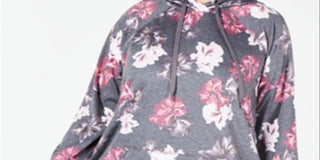 Ideology Women's Plus Running Fitness Hoodie Grey Size 1X