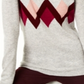 Charter Club Women's Cashmere Argyle Sweater Gray Size -Petite L