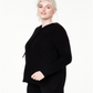 Charter Club Women's Plus Cashmere Thermal Hoodie Black Size 2X