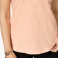 Style & Co Women's  Cotton Crew-Neck T-Shirt Orange Size XL