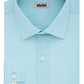 Kenneth Cole Men's Slim Slim Fit Spread Collar Dress Shirt Blue Size M
