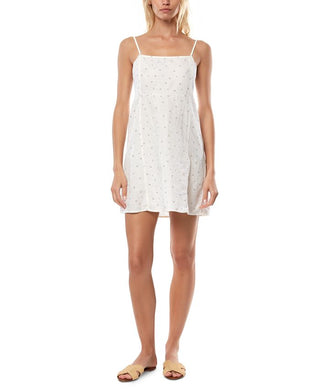 O'Neill Women's Gellar Linen Blend Sleeveless Dress White Size X-Large