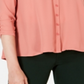 Style & Co Women's Swing Blouse Coral Size Petite L