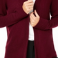 Charter Club Women's Open Front Cashmere Cardigan Red Size Petite Medium