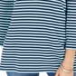 Charter Club Women's Striped 3/4 Sleeve Top Blue Size X-Small