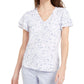 Calvin Klein Women's Floral Print Blouse White Size X-Large