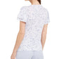 Calvin Klein Women's Floral Print Blouse White Size X-Large