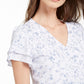 Calvin Klein Women's Floral Print Blouse White Size X-Large