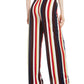 Bar III Women's Striped Wide Leg Pants Black Size Small