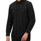 Hurley Men's Hendrick Flannel Long Sleeve Shirt Black Size Medium