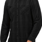 Hurley Men's Hendrick Flannel Long Sleeve Shirt Black Size Medium