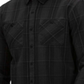 Hurley Men's Hendrick Flannel Long Sleeve Shirt Black Size Medium