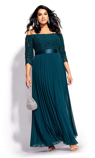 City Chic Women's Intriguing Maxi Dress Black Size 14