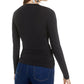 Bar III Women's Ruched Cross Over Blouse Black Size XXS