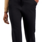 Alfani Women's Solid Casual Trouser Pants Black Size 8