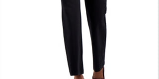 Alfani Women's Solid Casual Trouser Pants Black Size 8
