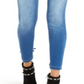 Thalia Sodi Women's Lace up Light Wash Jeggings Blue Size XX-Large