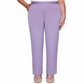Alfred Dunner Women's Loire Valley Proportioned Pants Cotton Purple Size 10 Petite