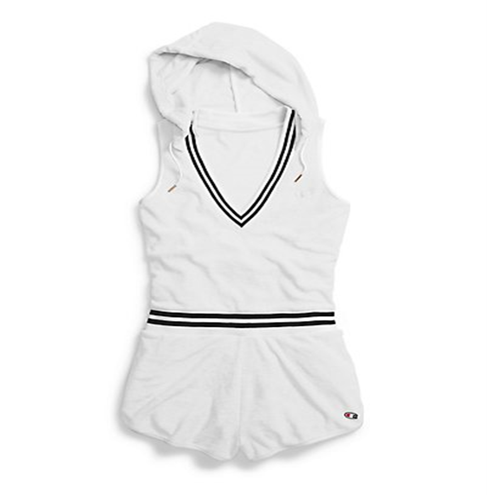 Champion Women's Romper Fitness Running White Size Large