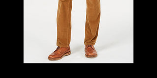 Club Room Men's Stretch Corduroy Pants Brown Size 34X32