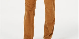 Club Room Men's Stretch Corduroy Pants Brown Size 34X32