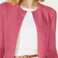 Charter Club Women's Textured Cardigan Pink Size X-Small