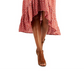 Style & Co Women's Below the Knee Dress Brown Size Large
