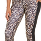 Ideology Women's Animal Print Fitness Athletic Leggings Black Size XL