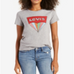 Levi's Women's Perfect Graphic Logo T-Shirt Gray Size X-Large