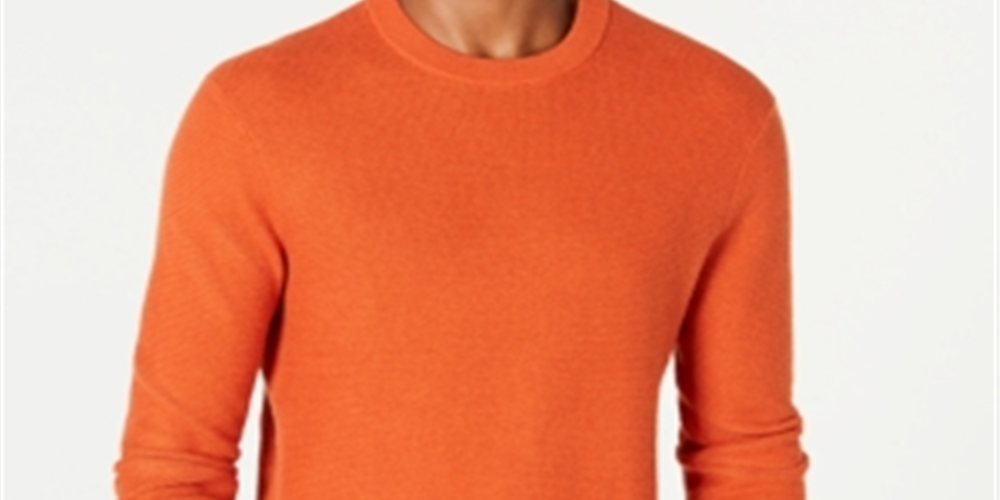 Michael Kors Men's Crewneck Sweater Orange Size X-Large