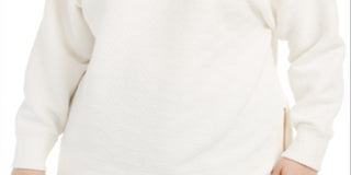 Ideology Women's Warm up Side Zip Hoodie White Size 3X