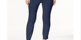 Alfani Women's Tummy Control Pull on Skinny Pants Brown Size 0 Petite