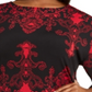 JM Collection Women's Cowl Neck Printed Sweater Black Size 4X