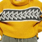 Free People Women's Greater Than Ribbed Knit Cowl Neck Pullover Sweater Yellow Size M